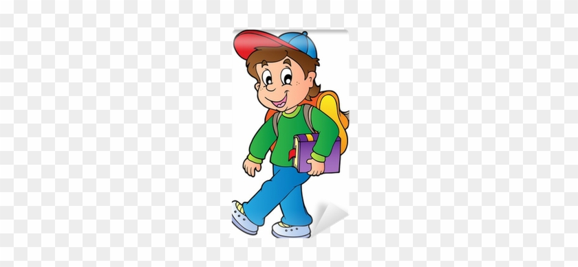 Cartoon Boy Walking #861535