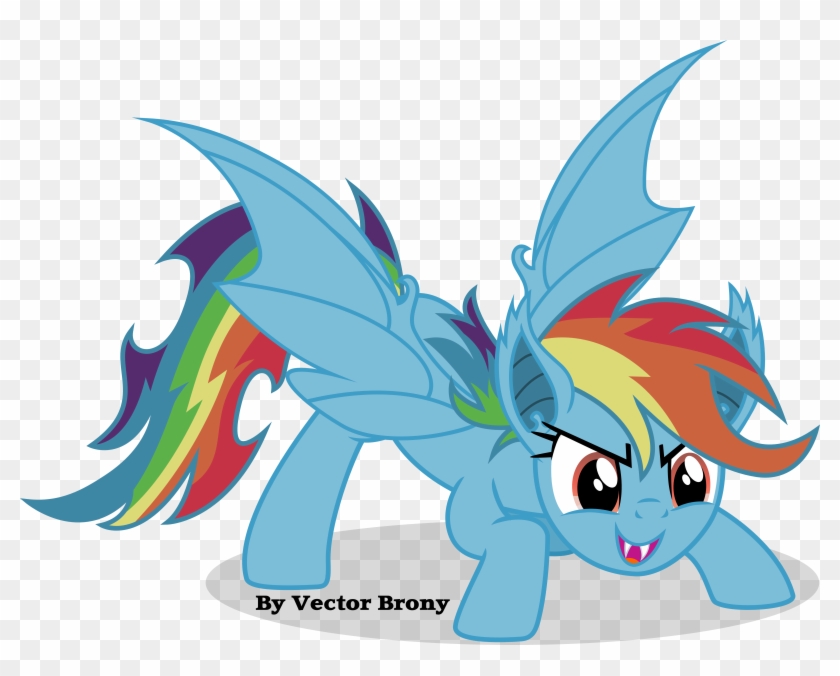 Rainbow Bat By Vector-brony - My Little Pony Bats #861627