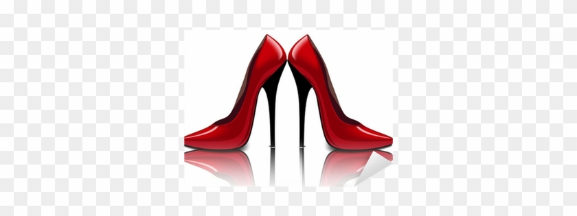 Sticker Chaussures Rouge Vif, Illustration Vectorielle - Footwear #861698