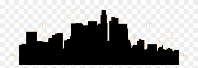 Skyline Clipart Broadway - Hollywood Skyline Silhouette #861764