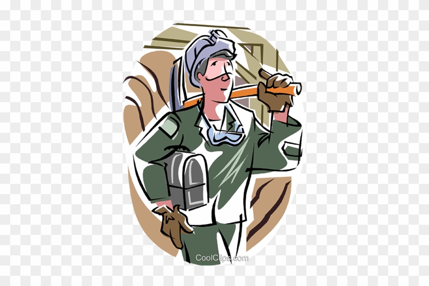 Mine Worker Royalty Free Vector Clip Art Illustration - Cartoon #861775
