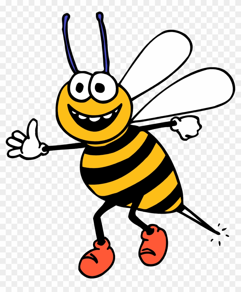 Bee The Pain U2013 When Will It End Clip Art - Happy Bee Clipart #861846