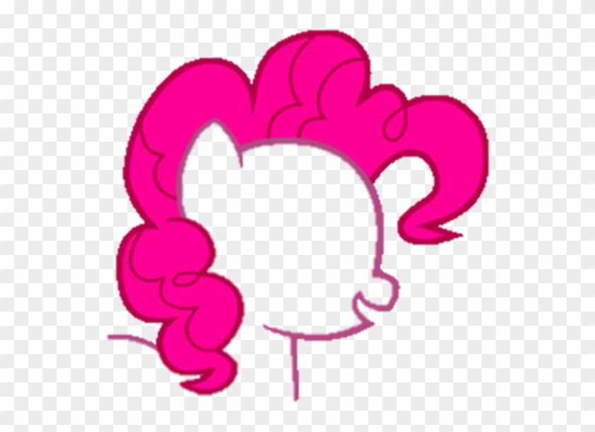 Pinkie Pie Head Outline By Kkamagwi On Deviantart - Pinkie Pie Outline Vector #861907