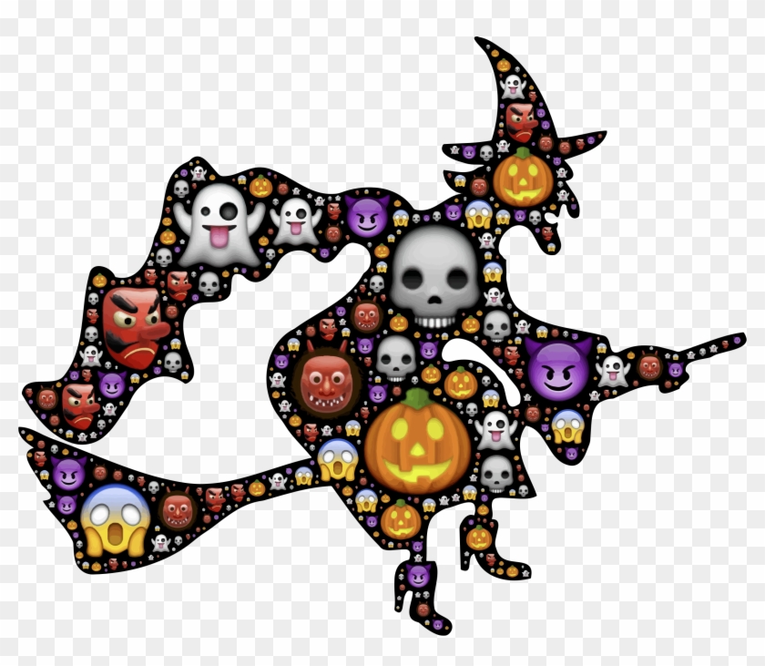 Surprising Halloween Witch Pictures Clip Art Medium - Witch On A Broom #861914