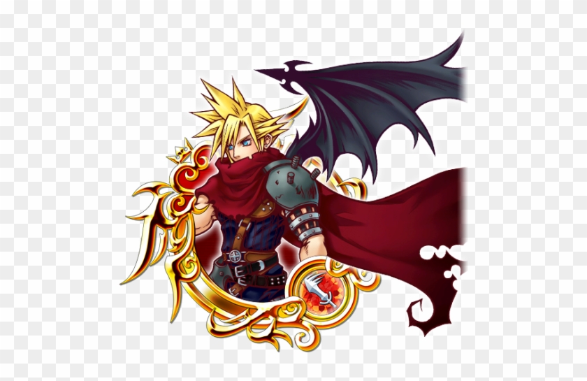 Cloud Illustration Version [p] Guaranteed In Na Khux - Kingdom Hearts Key Art 12 #861924