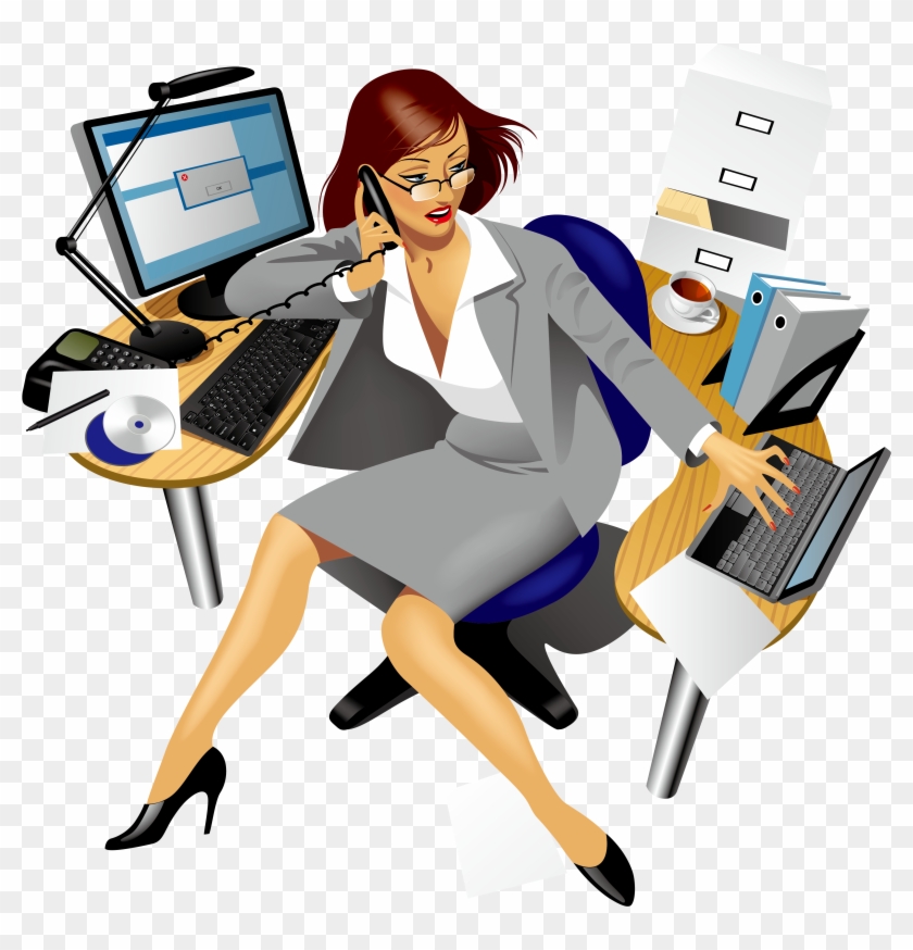 Secretary Office Clip Art - Secretary Vector Png #155928