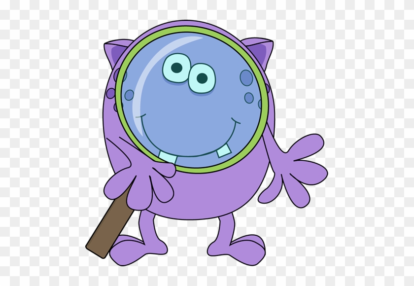 Monster With Magnifying Glass Clip Art - Monster Clip Art #155980