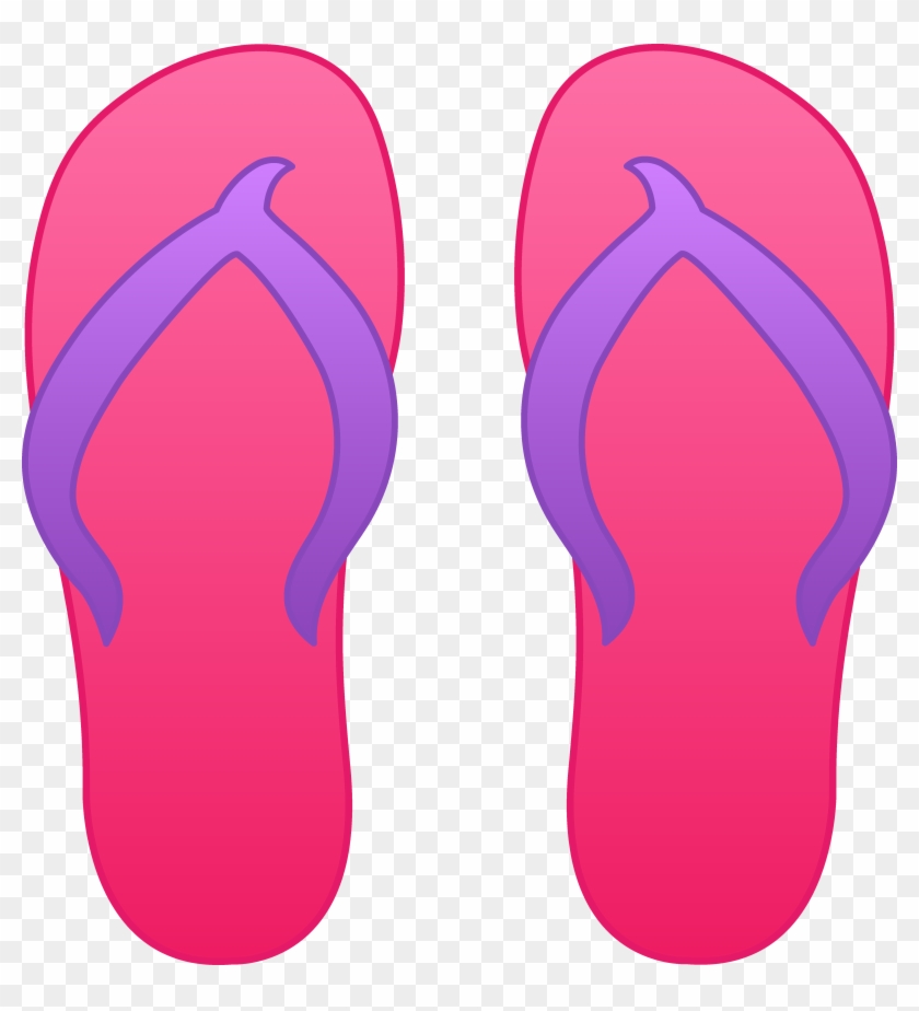 Flip Flops Clip Art Free Vector In Open Office Drawing - Flip Flops Cut Out #155994