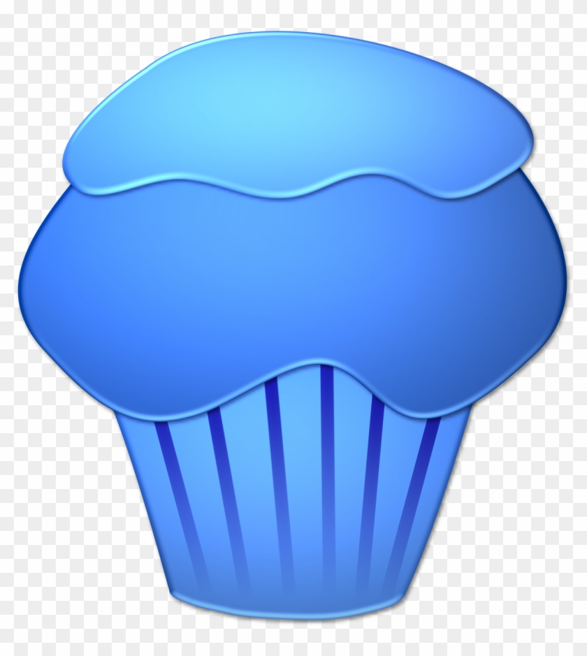 Cupcake Clipart January - Blue Cupcake Clip Art #155986
