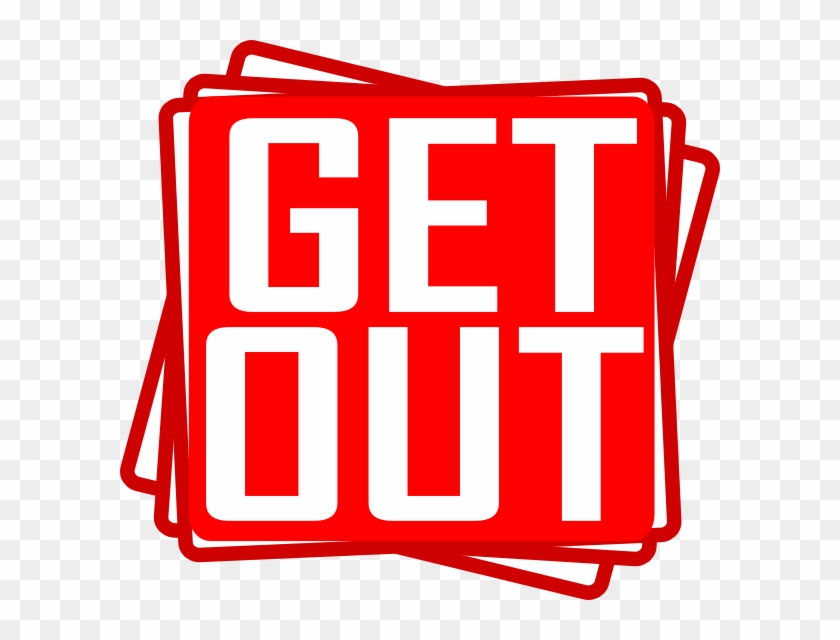 Get Out Clip Art #156336