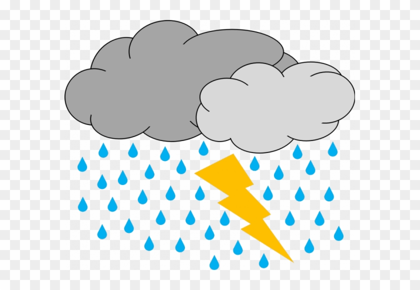 Microsoft Clip Art Commercial Use Wind And Rain C - Thunderstorm Clipart #156357