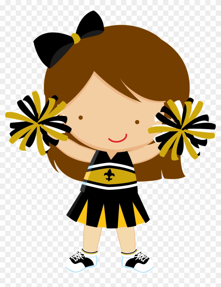 Sports & Ginástica - Saints Cheerleader Clipart #156516