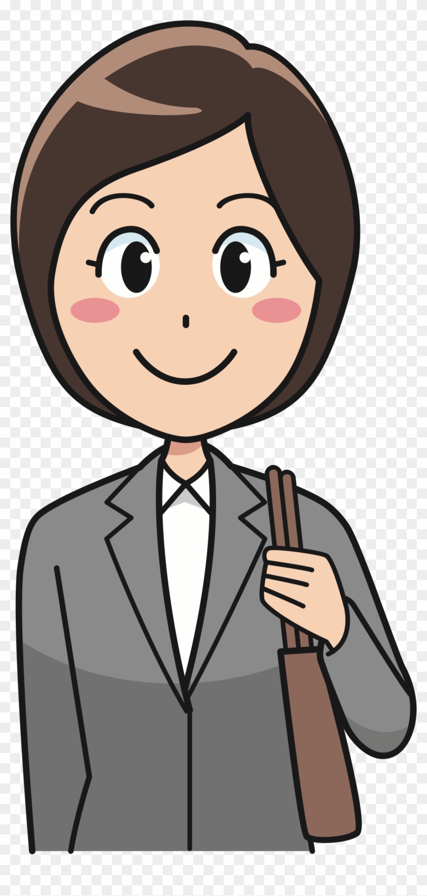 Big Image - Female Employee Clipart #156517