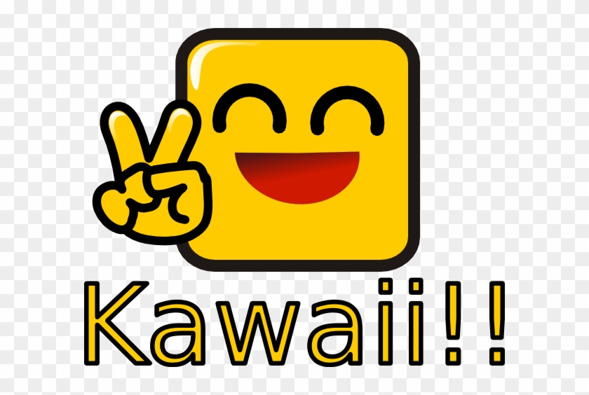 Kawaii Clip Art - Kawaii Peace Sign Face #156689