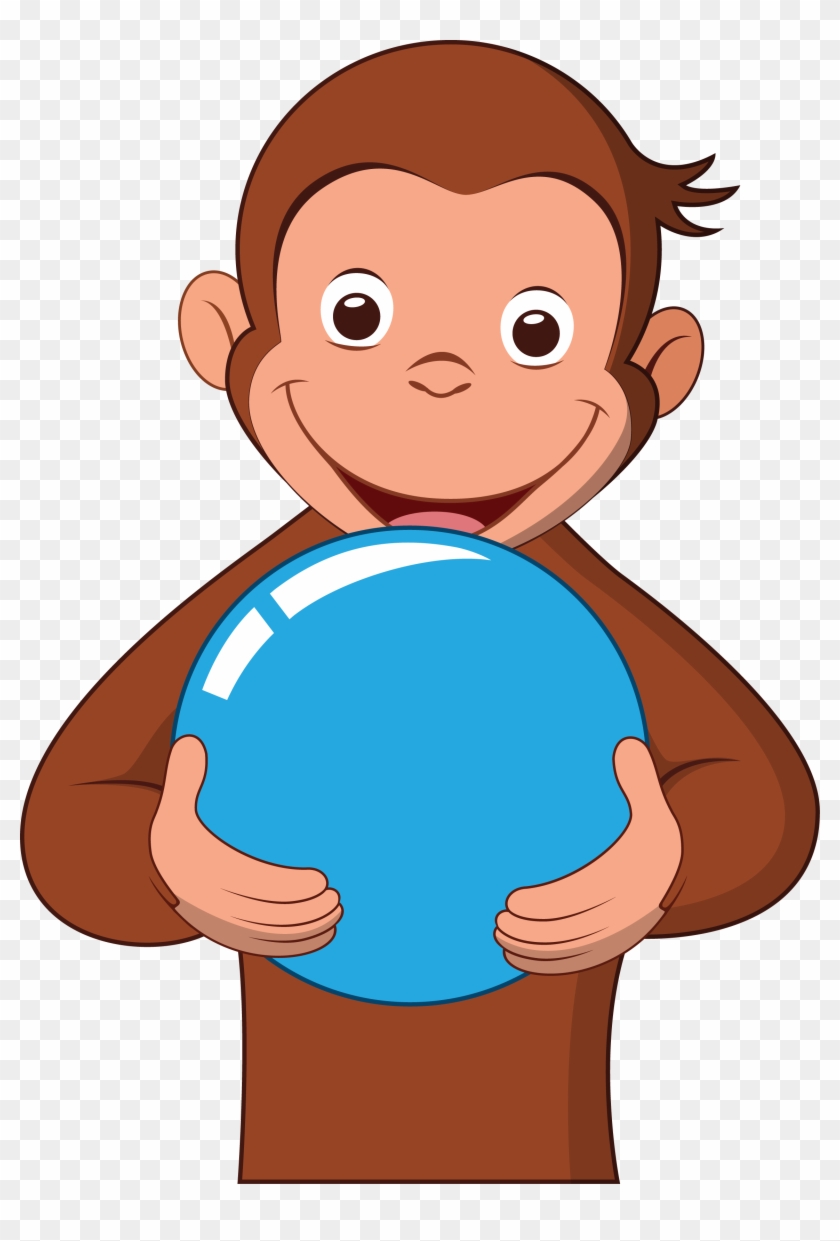 Cartoon Clipart Curious George Clipart Gallery ~ Free - Curious George With A Ball #156940