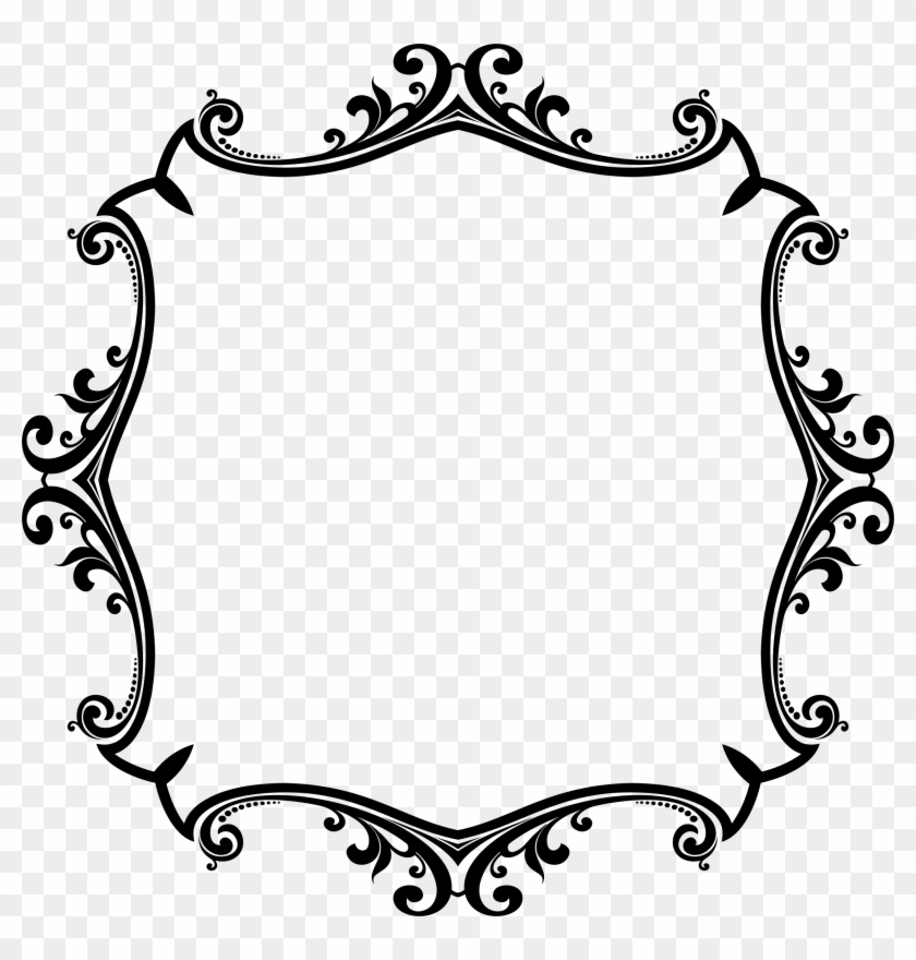 Ornamental Flourish Frame Aggrandized 5 - Weightlifting Pictogram #157406