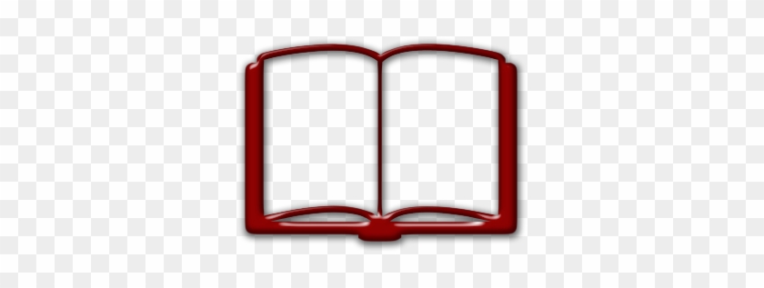 Red Clipart Open Book - Red Open Book Icon #157492