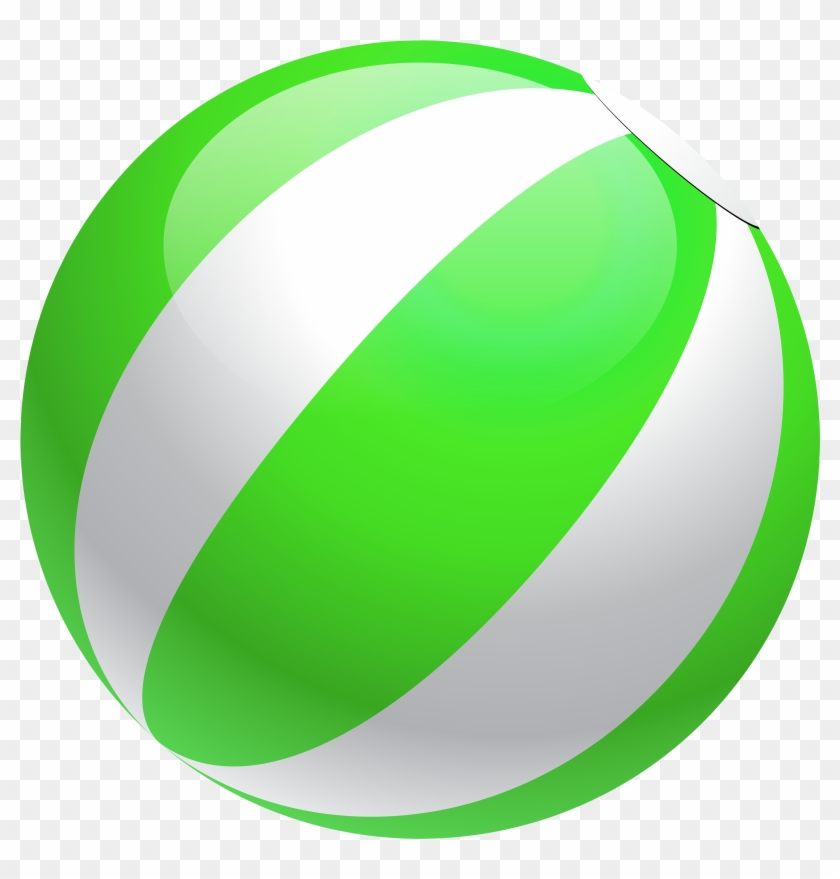 Ball Clipart Transparent - Green Beach Ball Clip Art #157580