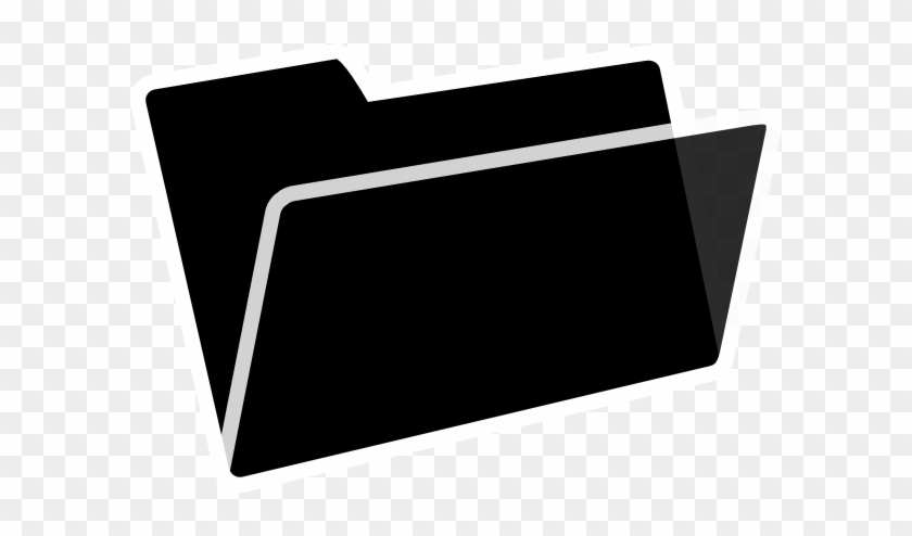 Black And White Folder Clip Art - Parallel #157645