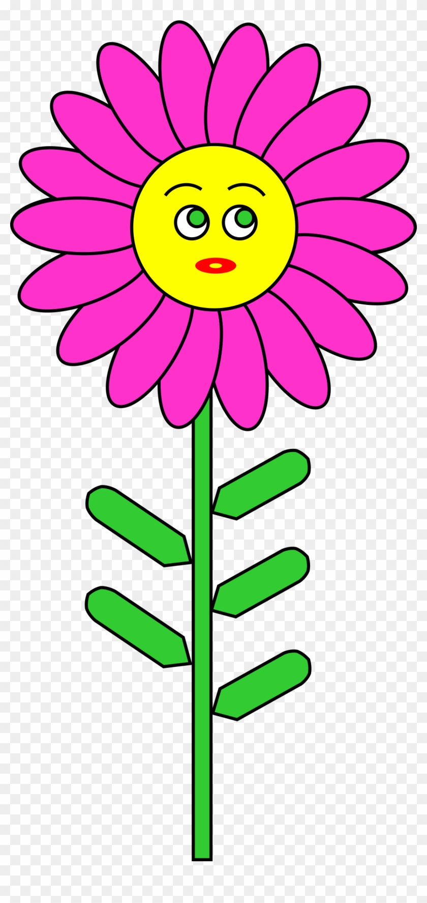 Purple Flower Clipart Stem - Switchword For Winning Money #157923