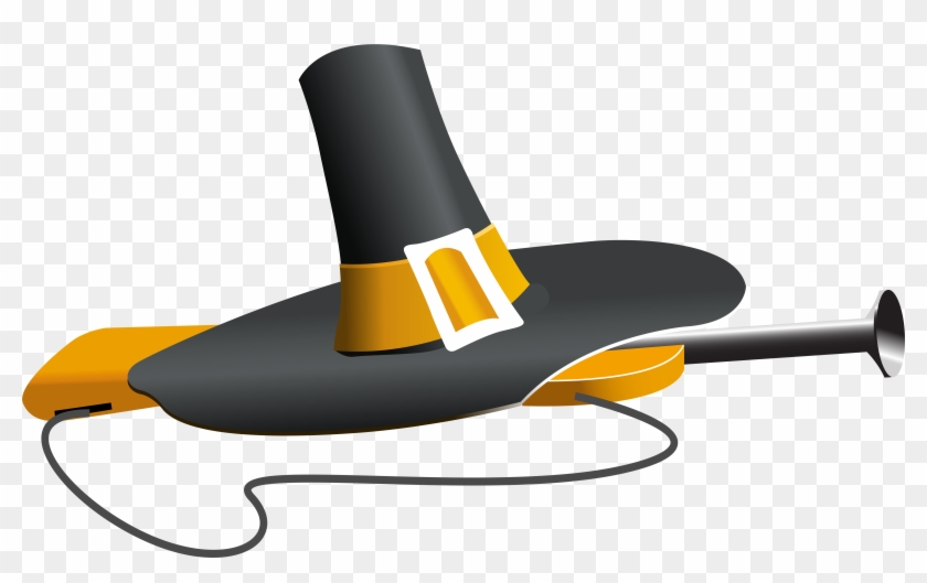 Pilgrim Hat And Musket Png Clipart Image - Clip Art #157956