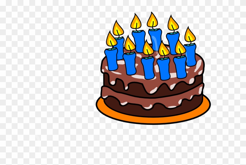 Cake To Celebrate 10 Years Clip Art At Clker - Birthday Cake Clip Art #158123