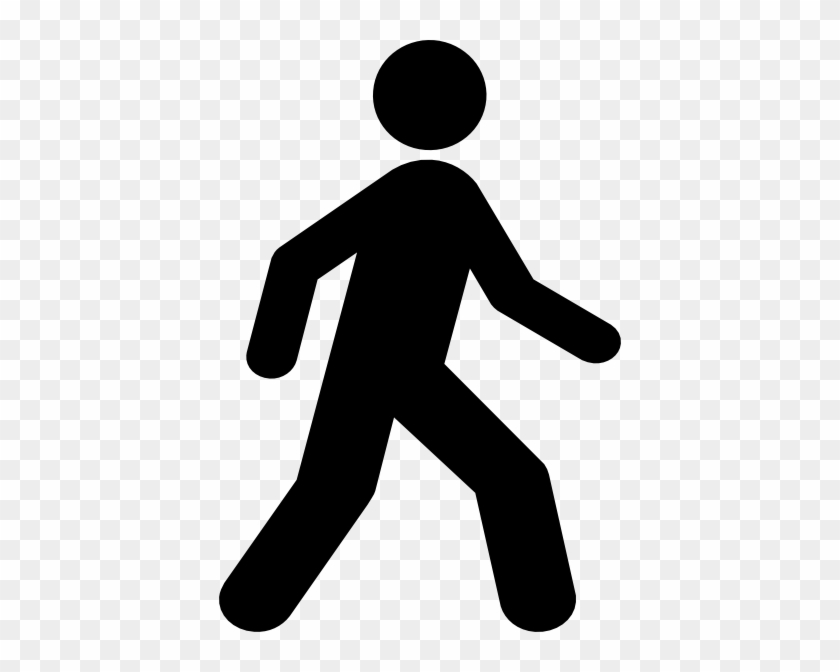 Walking Man Black Clip Art At Clker - Person Walking #158235