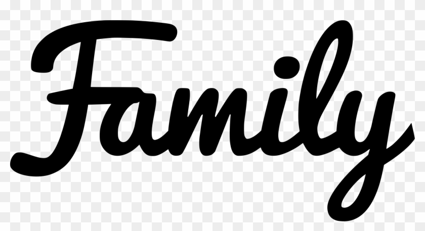 The Word Love In Cursive - Family In Cursive Font #158320