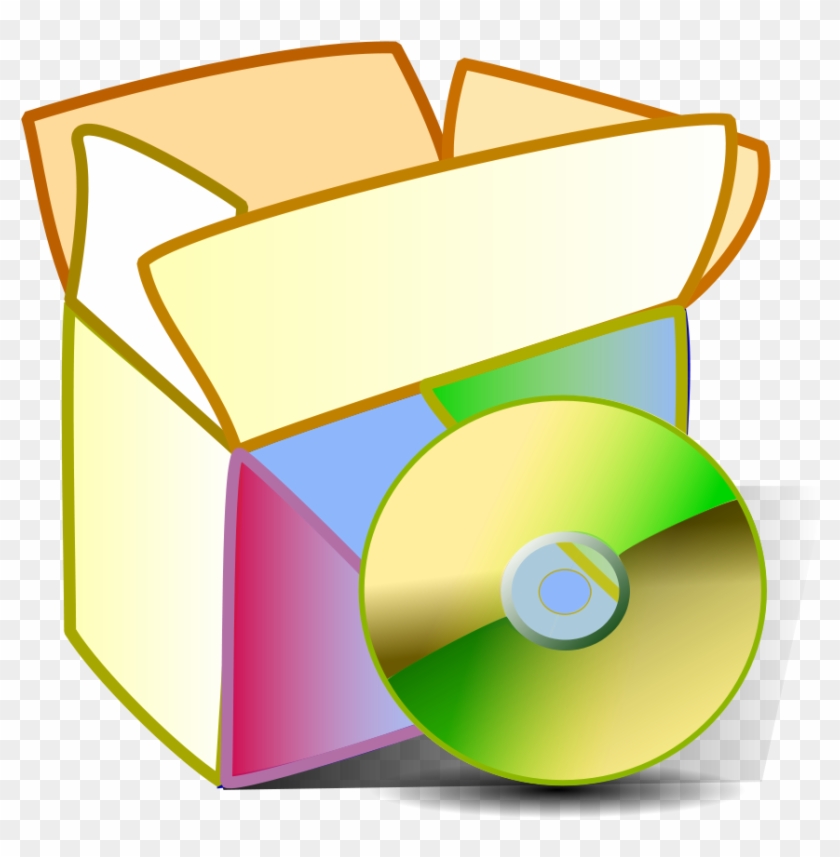 Folder Applications Clipart, Vector Clip Art Online, - Colorful Open Box #158471