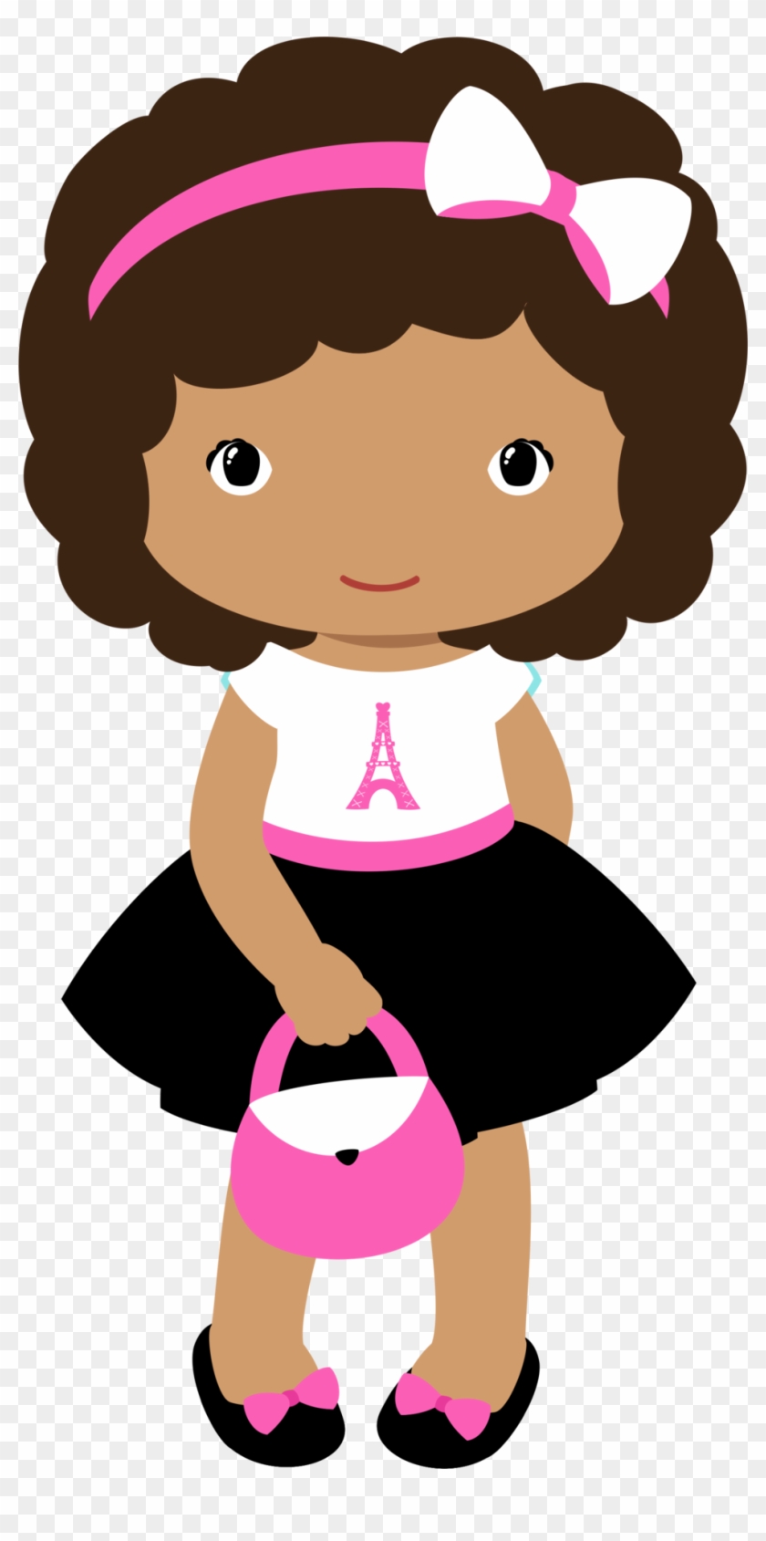 Bonecas & Meninas - Desenho Boneca Negra Png - Free Transparent