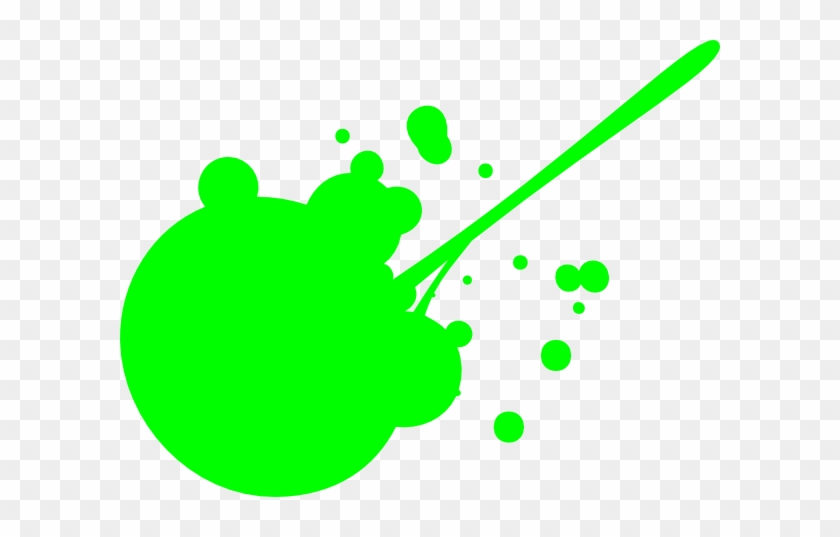 Green Paint Splatter Transparent #158610