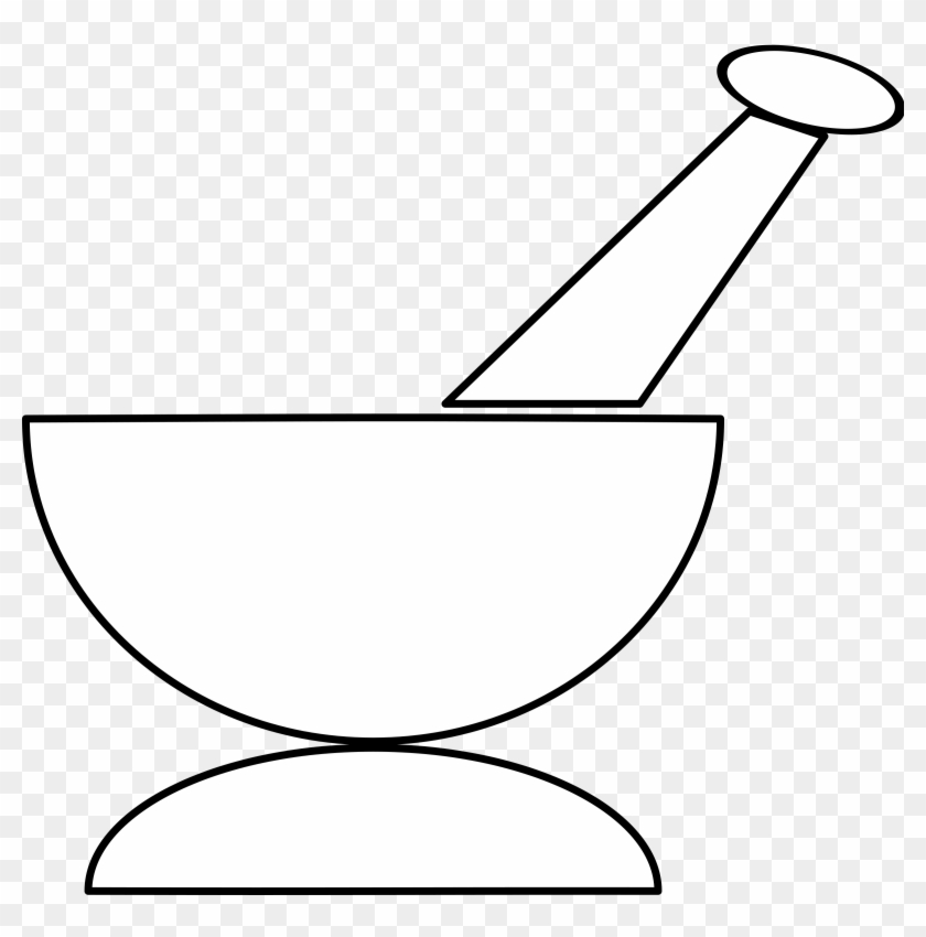 Free Vector Art - White Mortar And Pestle Clip Art #158773