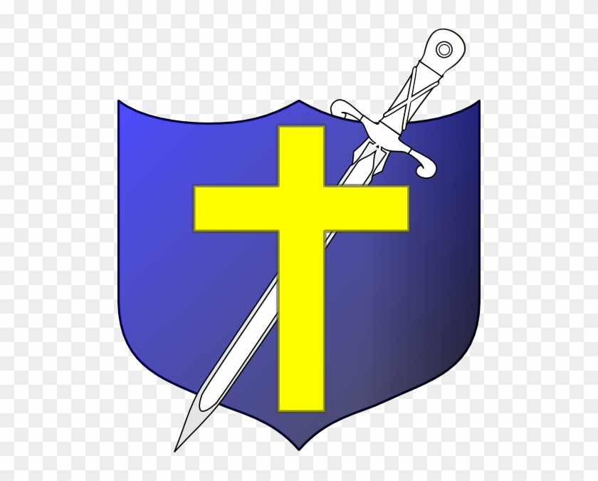 Cross Sword And Shield Clip Art At Clker - Charlemagne: By The Sword And The Cross #158891