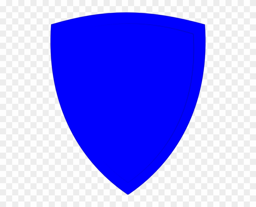 Blue Blank Shield Logo #158895