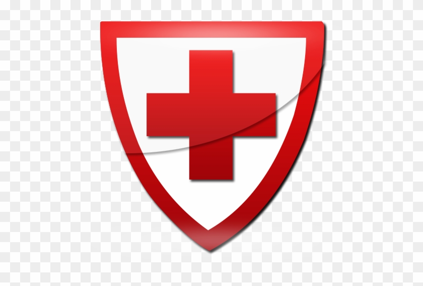 Red Cross Shield Clip Art - Shield With Red Cross #158897