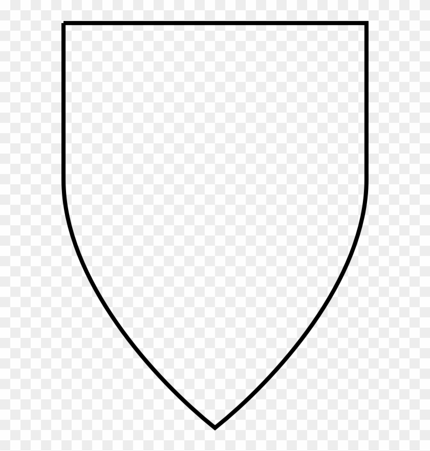 Clipart - Classic Shield - Line Art #158936
