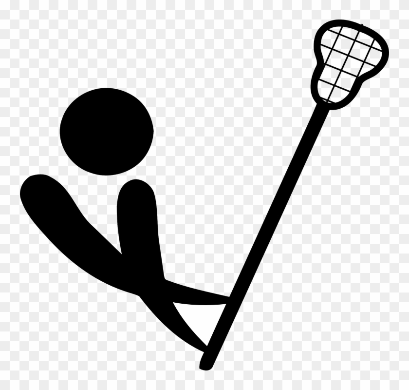 Sport Logo Stickman Stick Figure Matchstick Man - Lacrosse Stick Clip Art #159222