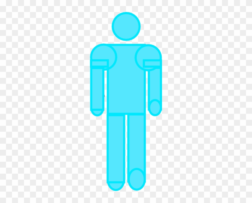 Blue Stick Figure Clip Art - Blue Man Stick Figure #159317