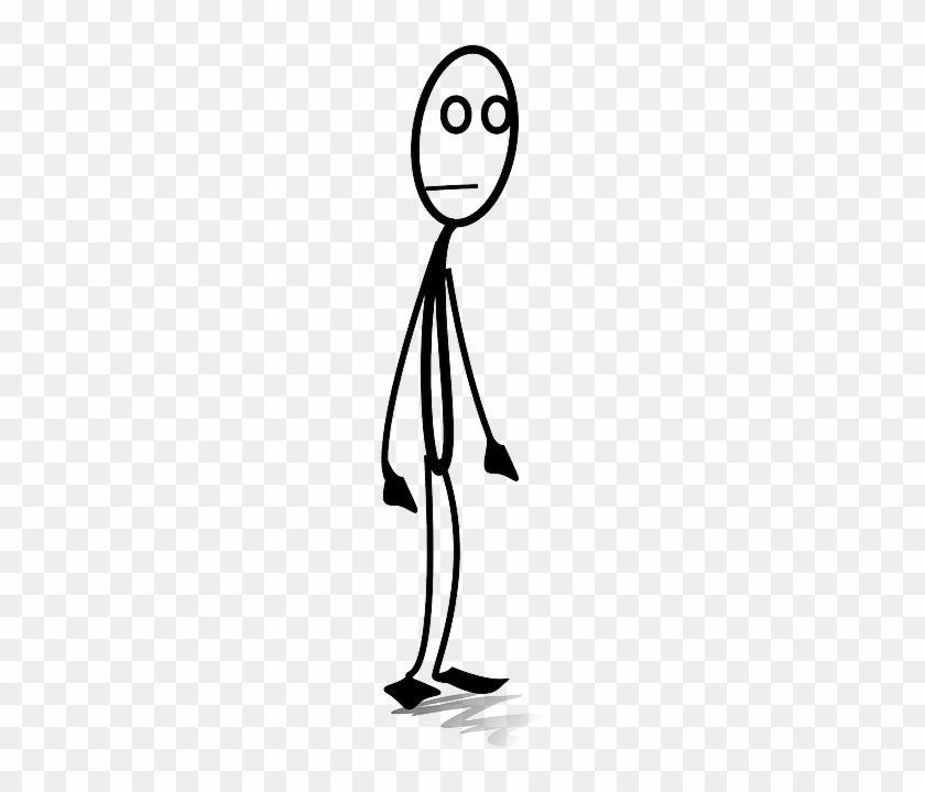 Happy Stick Figure Clipart - Sad Stickman #159330