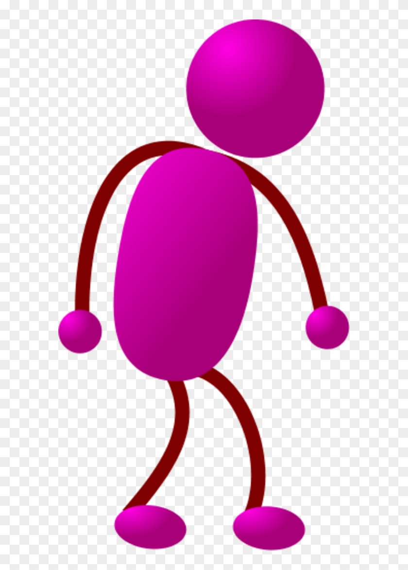 Stick Man Tired - Purple Stickman #159389