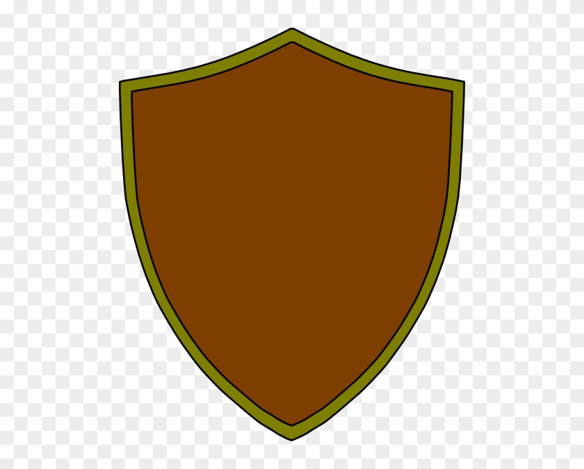 Brown Clipart Shield - Brown Shield #159538