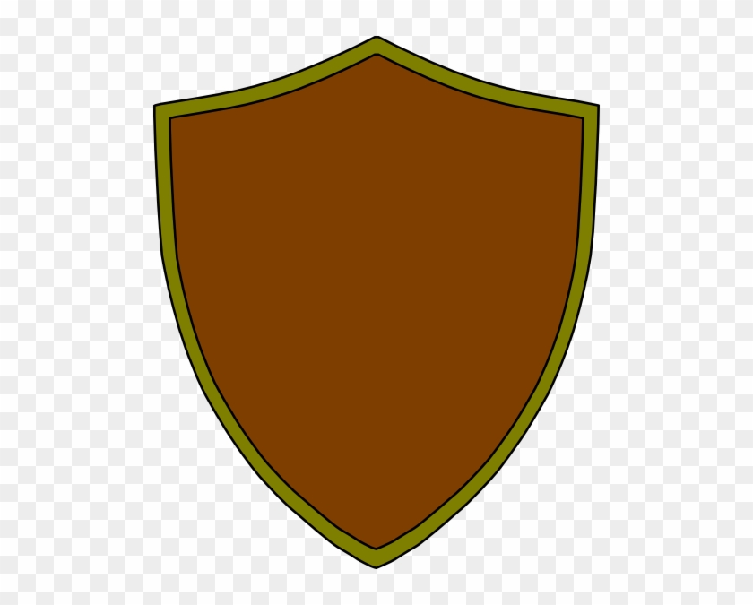 Brown Clipart Shield - Brown Shield #159538