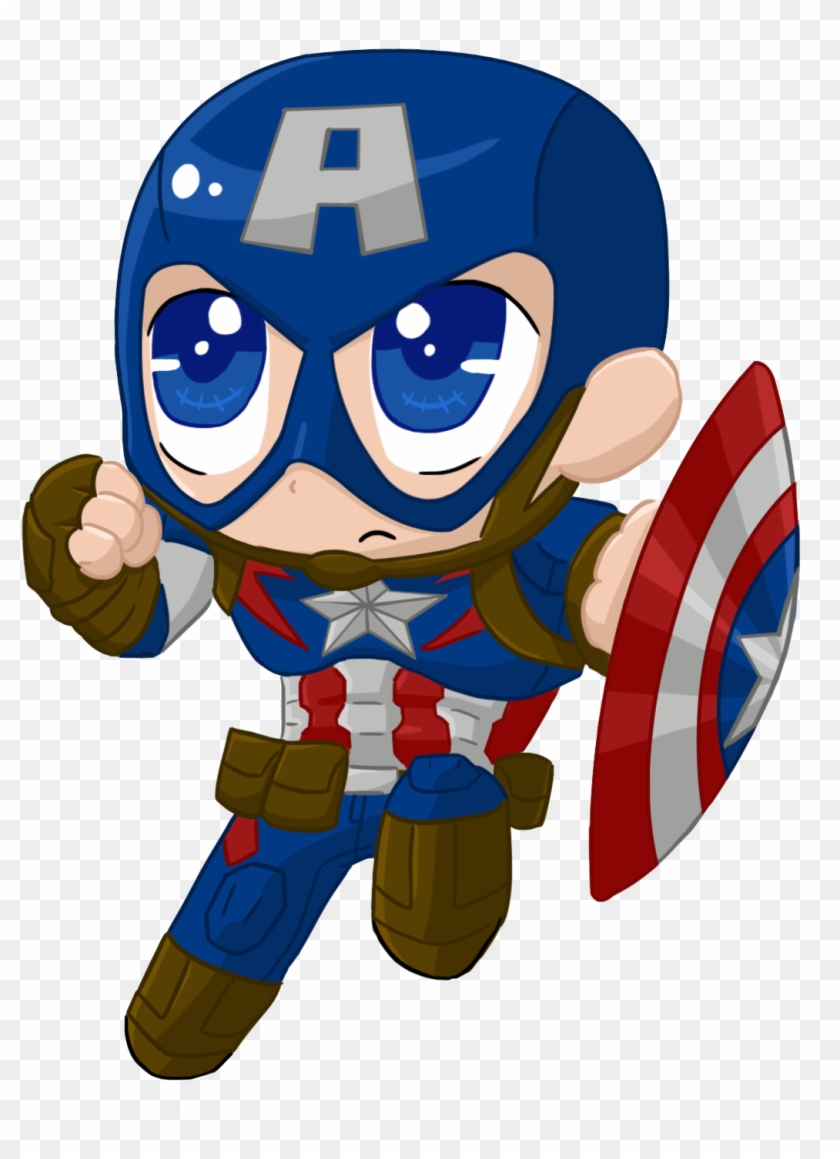 Yeah Imma Try To Finish All My Unfinished Projects - Captain America Chibi Png #159546