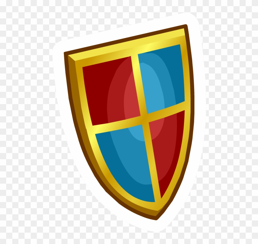 Medieval Shield Pin - Club Penguin Medieval Flag #159574
