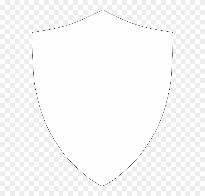 Shield Armor Coat Medieval Outline - Shield Vector White #159582