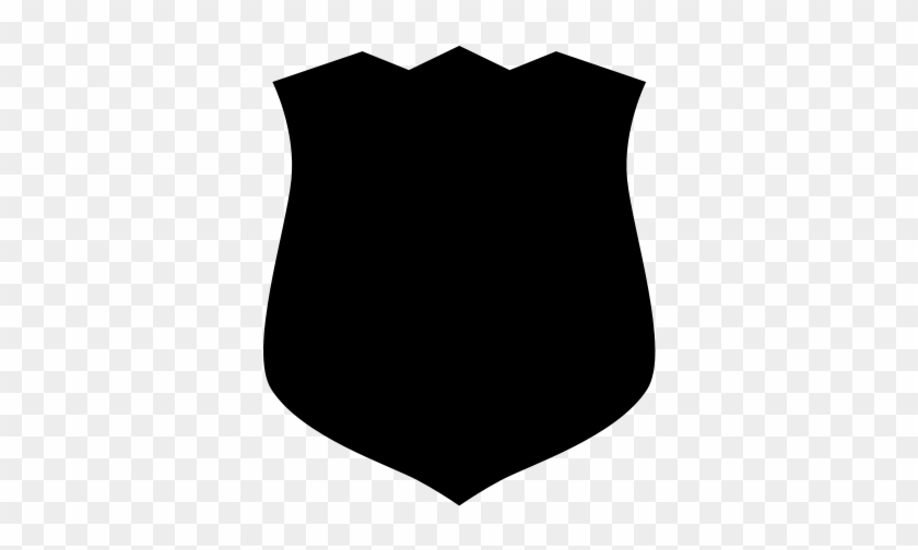 Eared Shield - Black Badge Png #159755