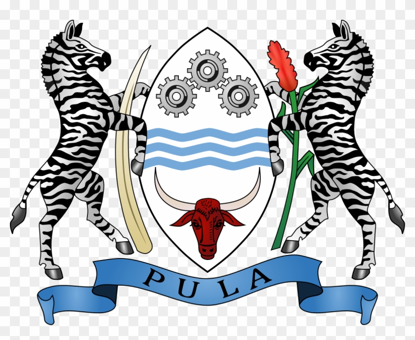 Coat Of Arms Of Botswana Botswana Coat Of Arms Full Size PNG