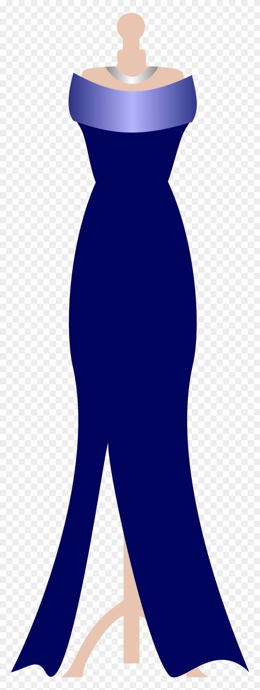 Formal Navy Dress - Clip Art Dress Png #159988