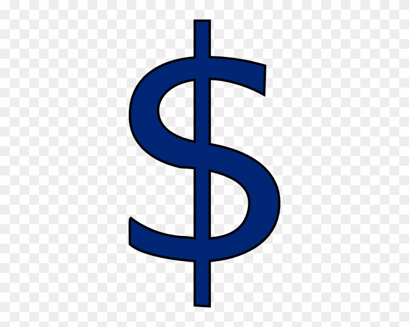 How To Set Use Navy Blue Dollar Sign Svg Vector - Dollar Sign Clip Art Blue #160109