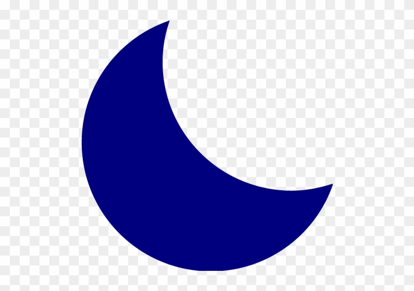 Navy Blue Moon 4 Icon - Moon Icon Blue #160261